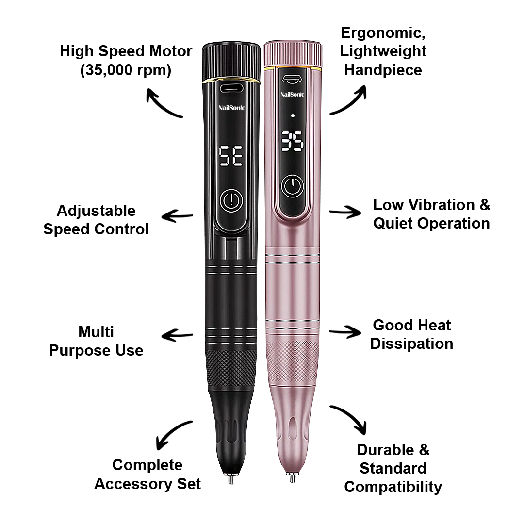 Meet the NailSonic Electric Nail Drill Pen  Your All-in-One Nail Care Solution